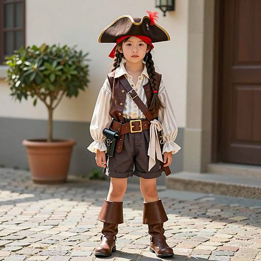 Adventurous Pirate Costume for Young Women