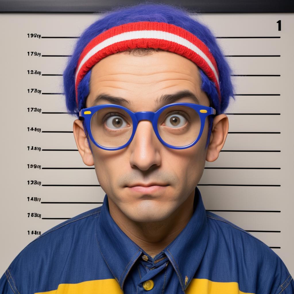 Milhouse's Comical Mugshot Encounter