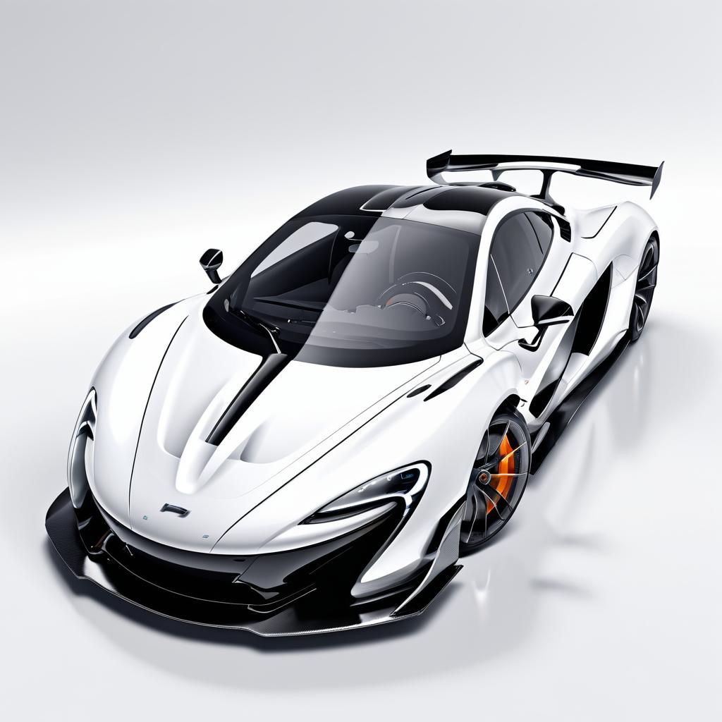 Futuristic McLaren P1 Luxury Racing Scene