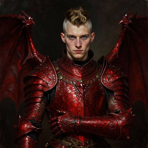 Half-Dragon Warrior-Prince Portrait