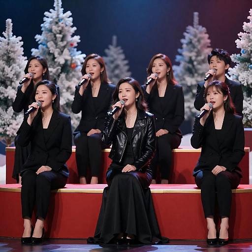 Intense Singers on Festive Stage