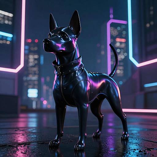 Cyberpunk Dog Costume Fantasy Character