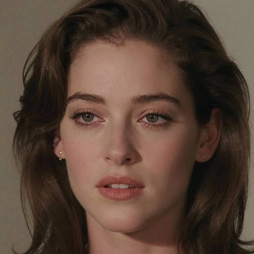 Young Sharon Stone 90s Glamour Portrait