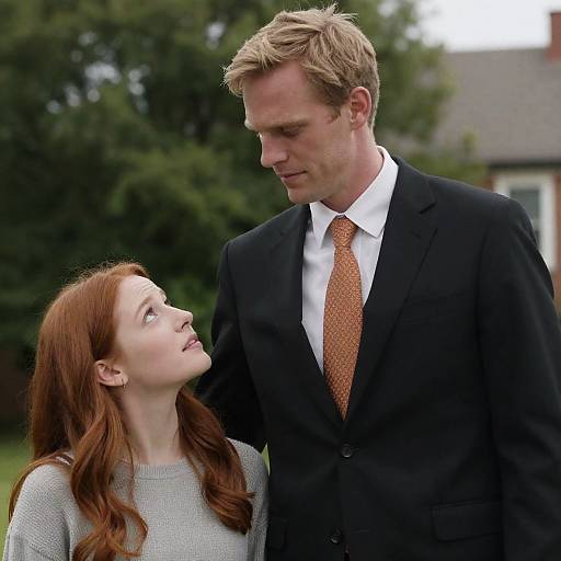 Outdoor Portrait of a Couple with Contrast