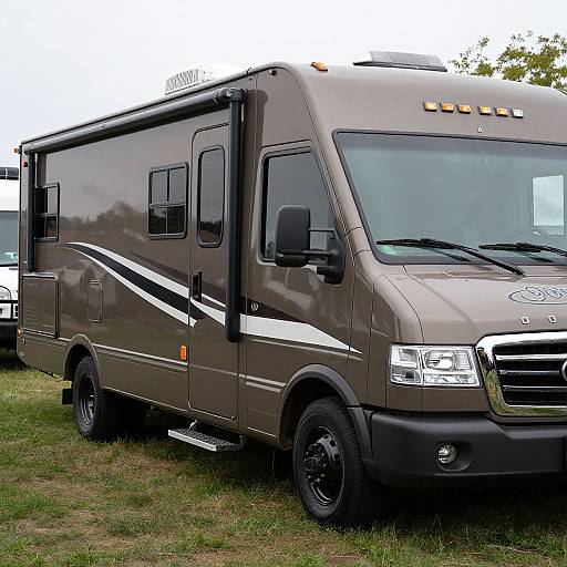 Elegant Brown Americana RV Design