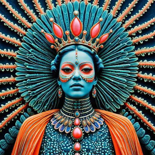 Surreal Hyperrealism: Psychedelic Coral Monarch