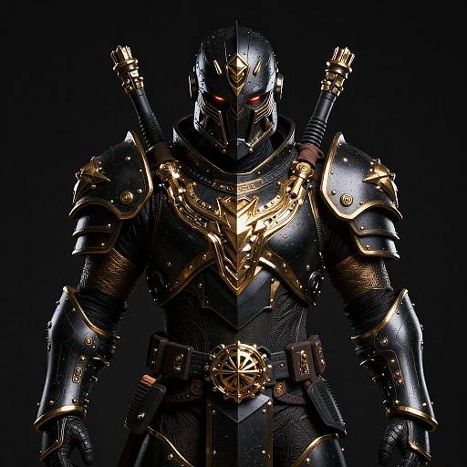 Gilded Stormbreaker Marauder in Black Armor
