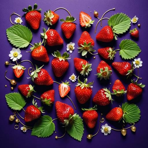 Super Realistic Light Painted Strawberries