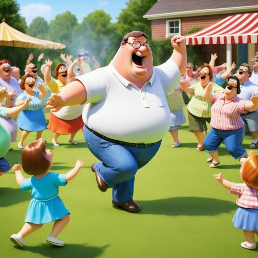 Peter Griffin Dancing at Family Barbecue