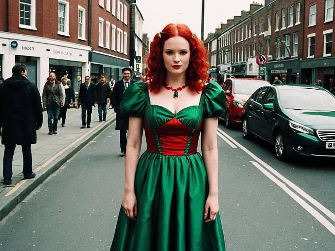 Red Head Fancy Dress Face Swap