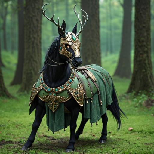 Enchanted Elf in Glimmering Armor