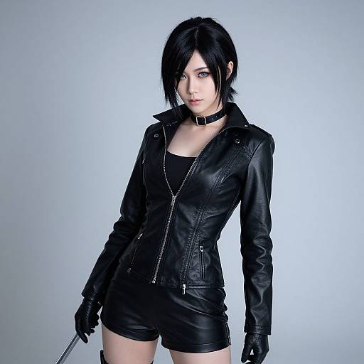 Spike Buffy Black Leather Cosplay