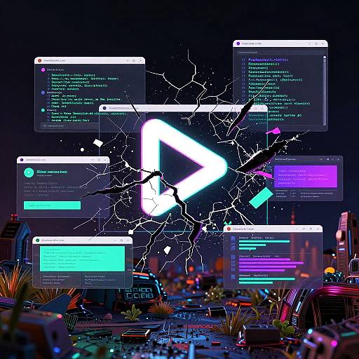 Glitch Art Streaming Data Fragmentation