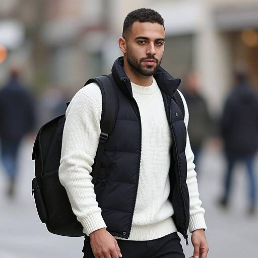 Realistic Male in Fleece Sweater Costume