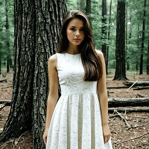 Vintage Fit Flare Dress in Nature