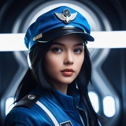 Portrait of a Beautiful Young Pilot Portrait of a Beautiful Young Pilot