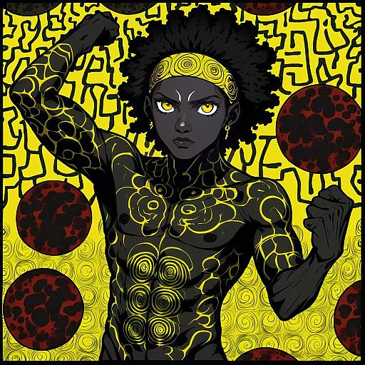 Illustration of Angra mainyu (fate), fate (series) in the style of Takatsuki ichi