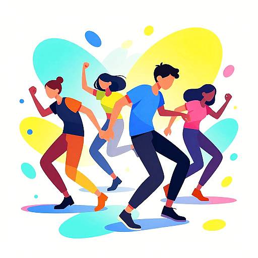 Skibidi Dance Vibrant Digital Art