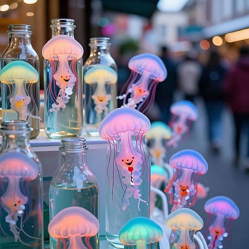 Glass Bottled Jellyfish of Joy