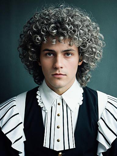 Realistic Perm Hairstyle Cosplay Portrait