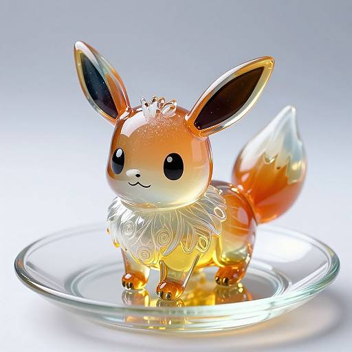 Photorealistic Glass Eevee Artwork