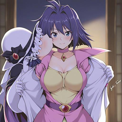 Illustration of Amelia wil tesla seyruun, slayers in the style of Taira yuuki