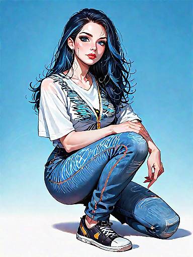 Stylish Woman in Casual Outfit