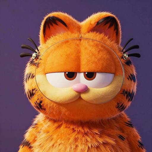 Regal Anthropomorphic Garfield with Monocle