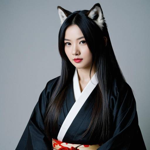 Elegant Samurai Wolf Junko Miyazono Cosplay