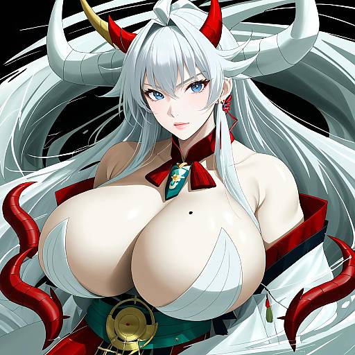 Illustration of Hakuryuu (azur lane), azur lane in the style of Waka (wk4444)