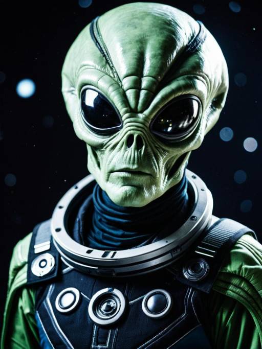 Man in Space Alien Costume Man in Space Alien Costume