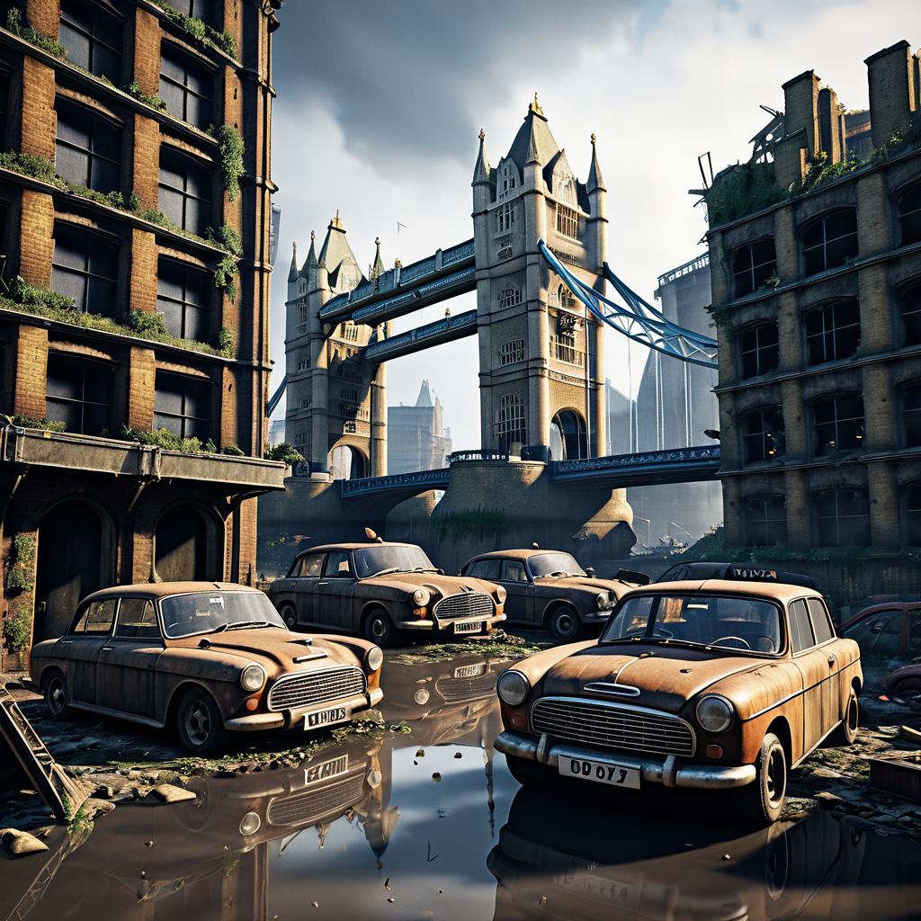 Post-Apocalyptic London with Tower Bridge