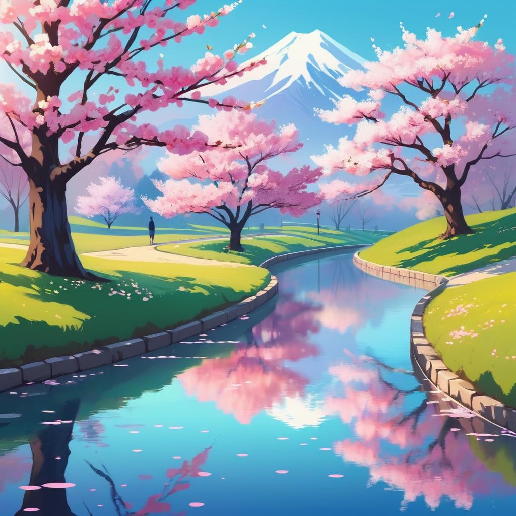 Whimsical Cherry Blossom Serenity