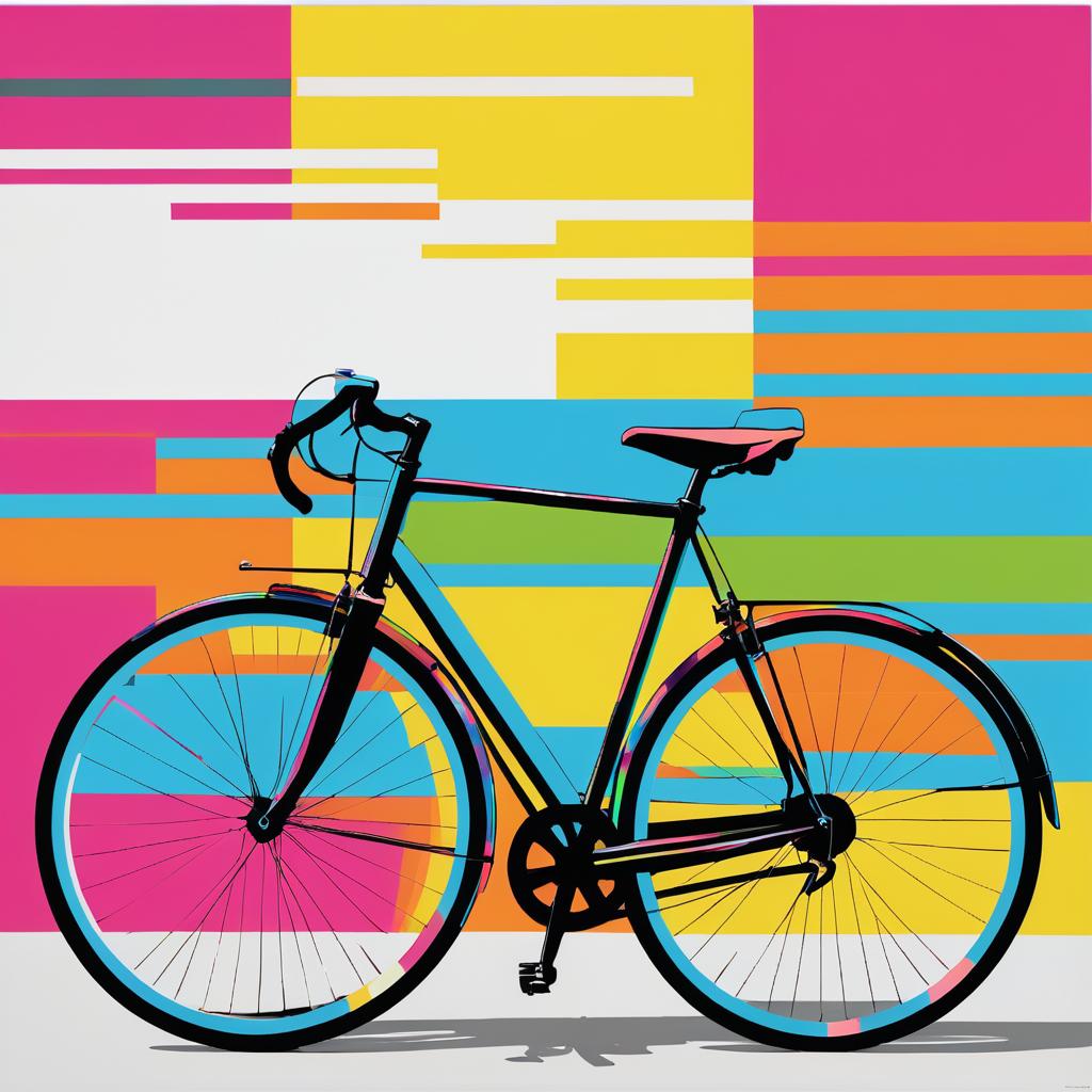 Andy Warhol Inspired Bicycle Artwork