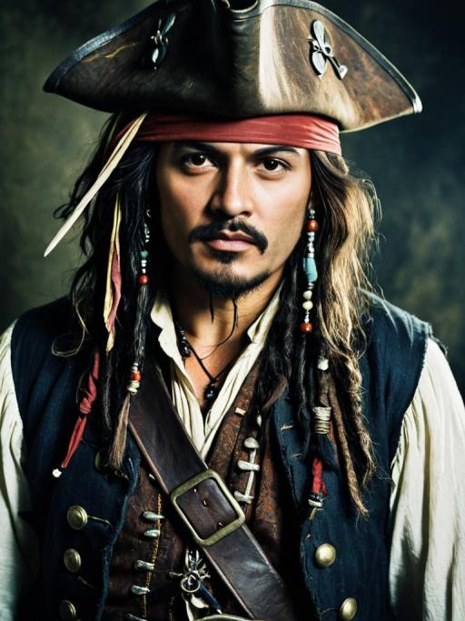 Man in Pirate Costume Portrait