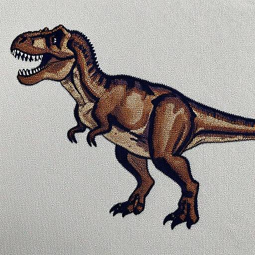 Tyrannosaurus Rex Knitted Fabric Texture