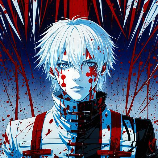 Illustration of Allen walker, d.gray-man in the style of Gaston18