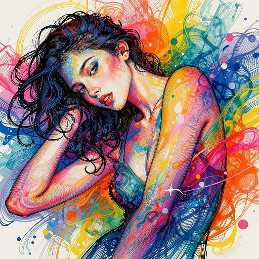 Artistic Sensual Abstract Scene