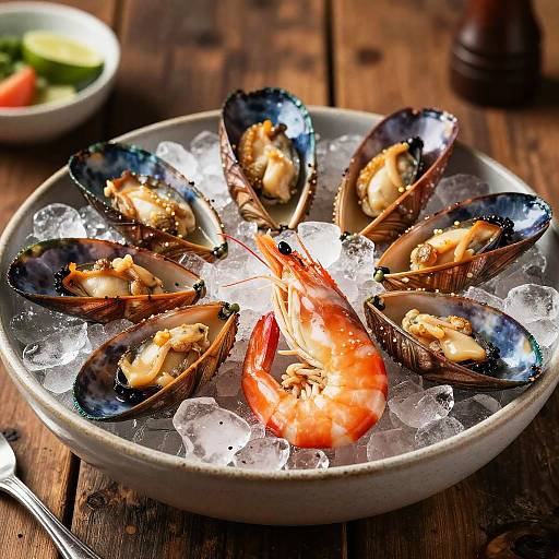 Photorealistic Gourmet Seafood Platter