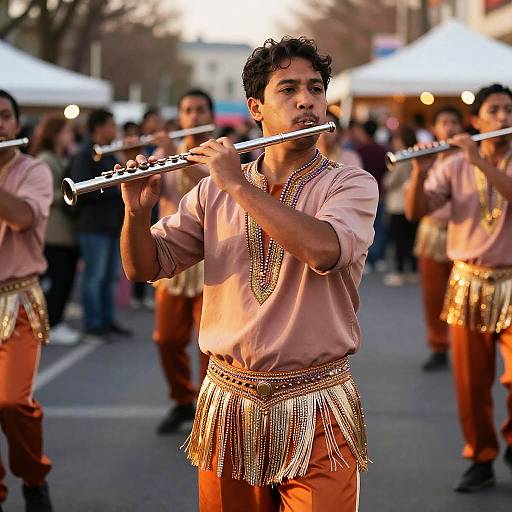 Mardi Gras Flute Player Outfit