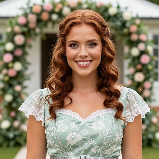Smiling Mid-20s Bride's Maid Portrait