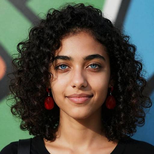 Joyful Portrait of a Young Woman