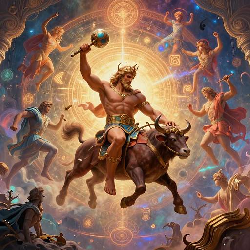 Hercules Creator Painting Mythic Labors