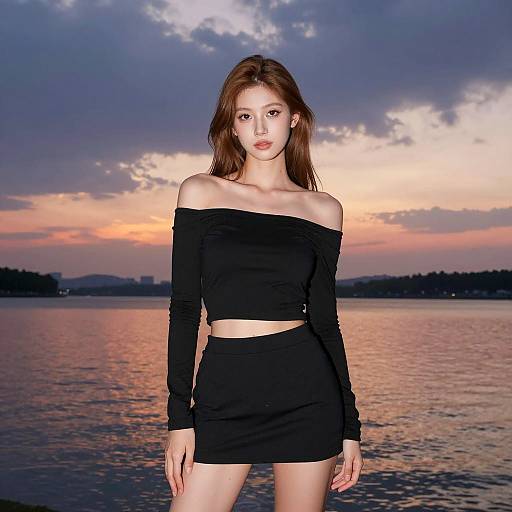 Sunset Elegance by the Lake