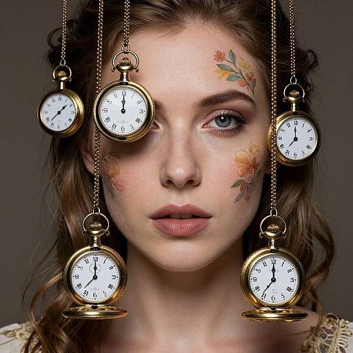 Ethereal Time and Floral Beauty