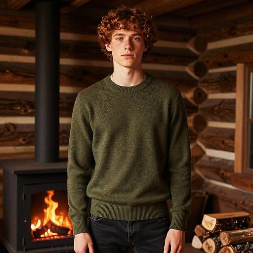 Rustic Editorial Portrait of Young Man