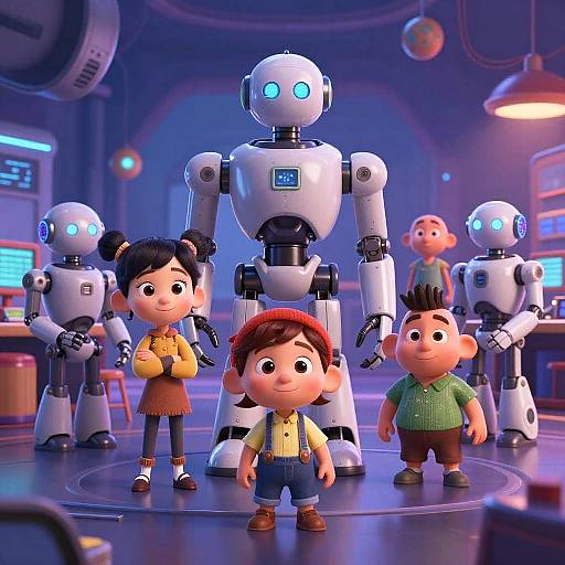 Futuristic Pixar AI Animation Studio