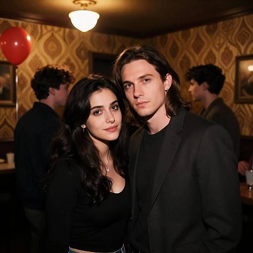 Intense Moments at a Retro Party