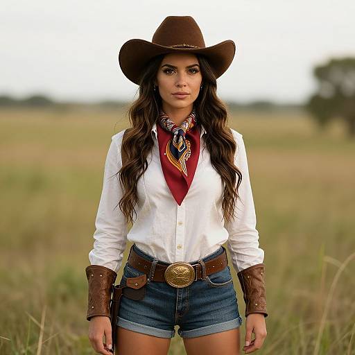 Wild West Girl in Cowboy Costume