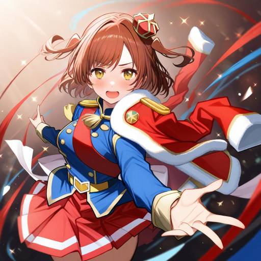 Illustration of Aijou karen, shoujo kageki revue starlight in the style of Tab head